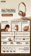 Bluetooth наушники Remax RB-830HB BT5.4 с микрофоном ENC Brown - изображение 7