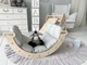 Дитячий розвиваючий спортивний комплекс Трикутник Піклер Монтессорі 3 в 1 Wooden Likes натуральне дерево лак нефарбований - зображення 3
