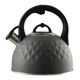 Czajnik Kadax z gwizdkiem emaliowany Czarny 2.5 l (5903699493281) - obraz 1