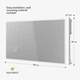 Инфракрасный обогреватель Blumfeldt ReflectiHeat Smart Настенный обогреватель-зеркало 500 Вт - изображение 8
