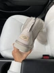 Жіночі угг Міні Замш Світло Сірі Змійка та Лак Пьятка UGG Mini Light Grey Suide Zipper (39, бежевый) - изображение 6