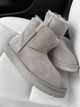 Жіночі угг Міні Замш Світло Сірі Змійка та Лак Пьятка UGG Mini Light Grey Suide Zipper (39, бежевый) - изображение 9