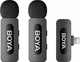 Профессиональный петличный микрофон беспроводной Boya BY-V2 Lightning 2шт Black (18871) - изображение 2