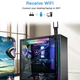 Двохдіапазонний бездротовий мережний Wi-Fi адаптер USB Fenvi FU-AX1800 2.4G/5G Mu-MIMO Black (18838) - зображення 8