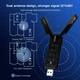Тридіапазонний бездротовий мережний Wi-Fi адаптер USB Fenvi FU-AXE5400 2.4G/5G/6Ghz Mu-MIMO 6E Black (18839) - зображення 6