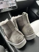 Жіночі угг Міні Замш Сірі Змійка UGG Classic Mini Grey Suide Zipper (39, сірий) - зображення 2