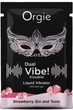 САШЕТ/Рідкий вібратор Orgie DUAL VIBE коктейль Джин-тонік полуниця, 1 мл - зображення 2