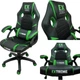 Геймерське крісло Extreme EX Green чорно-зелене екошкіра + мембранна тканина, 117×65×49 см, 120 кг - зображення 2