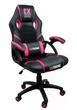 Игровое кресло Extreme EX Blue чёрно-розовое экокожа + мембранная ткань, 117×65×49 см, 120 кг - изображение 1