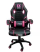 Игровое кресло Extreme EX Blue чёрно-розовое экокожа + мембранная ткань, 117×65×49 см, 120 кг - изображение 2