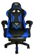 Игровое кресло Extreme 0078 чёрно-синее экокожа + металл, 124×63×63 см, 180 кг - изображение 2
