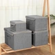 Ящик для зберігання з кришкою MBM HOME TH-07 L LIGHT GRAY світло-сірий - зображення 9