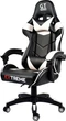 Компьютерное кресло Extreme GT чёрно-белое экокожа, 133×64×50 см, 120 кг - изображение 5