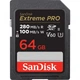 Карта пам'яті SanDisk 64GB SD class 10 UHS-I U3 V60 R280/W100MB/s Extreme PRO (SDSDXEP-064G-GN4IN) (17164) - зображення 1