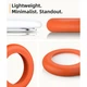 Чохол-брелок TPU протиударний для AirTag MOKO Ring Pink, Orange (комплект 2 кольори) - изображение 2