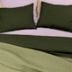 Плед покрывало вафельное COSAS Sage Greek Waffle 75x95 см Зеленый - изображение 2