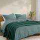 Плед покрывало косичка COSAS Eucalyptus Knitted Braid 240х260 см Зеленый - изображение 3