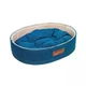 Лежак бортик овальний HiDOG JEANS для собаки або кота 34×45×10 см, м’яка лежанка з бортиками - зображення 1