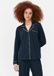 Женская пижамая рубашка Primark Jersey Long Sleeve Boyfriend XXS Для дома и сна Синий (8707) - изображение 1