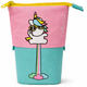 Пенал-органайзер Pop-up Pencil Case Stephen Joseph 17(10)x12x6 см полиэстер Розовый с салатовым - изображение 2