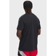 Чоловіча чорна футболка Under Armour Icon HWT Tee Taping 1390300-001 l, чорний - изображение 2