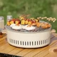 Гриль для барбекю бездымный для мяса, рыбы и овощей 30×30×11,5 см, портативный, с металлической решеткой - изображение 2