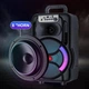Бездротова караоке колонка 20 W 45Hz-18kHz 50 dB 3000 mAh ZQS8166W TWS з мікрофоном, пультом та RGB-підсвічуванням - зображення 8