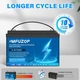 Комплект инвертор WX1252 Inverter преобразователь MPPT 1500 Вт 24-220V 40 А и 2 аккумулятора MFUZOP LiFePO4 12,8 V 100 Ah - изображение 11