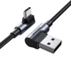 Кабель USB на Type-C Г-подібний UGREEN US176 Right Angle (1m, 3A). Gray - зображення 2