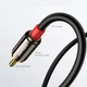 Аудіо кабель mini-jack 3.5mm на Double RCA тюльпан UGREEN AV116 2RCA Male Cable (1м). Black - зображення 3