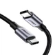 Кабель Type-C на Type-C UGREEN US216 Cable Aluminum Case with Braided (1m, 60W, 3A). Gray - зображення 3