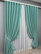 Комплект готовых штор VR-Textil Блэкаут Midnight № 1229ш Бирюзовый 100х290 см 2 шт (31-518) - изображение 3