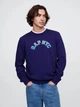 Свитшот на флисе мужской GAP 8003096 L Синий (1159851207) - изображение 1