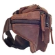 Мужская кожаная поясная сумка BUFFALO BAGS M8879Q коричневый нубук - изображение 5