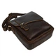 Мужская кожаная сумка через плечо BUFFALO BAGS 6228R коричневый нубук - изображение 5