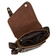 Мужская кожаная сумка через плечо BUFFALO BAGS 6228R коричневый нубук - изображение 6