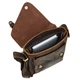 Мужская кожаная сумка через плечо BUFFALO BAGS 6228R коричневый нубук - изображение 7