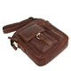 Мужская кожаная сумка через плечо BUFFALO BAGS 6232B коричневый нубук - изображение 5