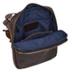 Мужская кожаная сумка через плечо BUFFALO BAGS M6124R светло-коричневый нубук - изображение 6