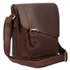 Мужская кожаная сумка через плечо BUFFALO BAGS 6228C светло-коричневый нубук - изображение 2