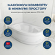 Ванна акриловая Tuana угловая купель 170×100 см асимметричная чаша 45см ножки и передняя панель левая - изображение 2