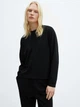 Свитшот женский Mango Pique 57096711-99 S Черный (8445922656133) - изображение 1