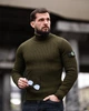 Мужской демисезонный вязаный гольф Stone Island XL хаки (94780) - изображение 3