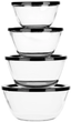 Zestaw misek Vilde szklane z pokrywkami 4 szt (5900670100190) - obraz 1
