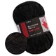 Плюшева пряжа Premium Yarn Baby Love №311 Чорна, 100% поліестер, 100г/120м, для в'язання іграшок, дитячого одягу, пледів, амігурумі, гачком та спицями - зображення 1