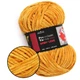 Плюшевая пряжа Premium Yarn Baby Love, Горчица №330, 100% полиэстер, 100г/120м, для вязания игрушек, детской одежды, пледов, амигуруми - изображение 1