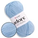 Пряжа акриловая YarnArt Adore (ЯрнАрт Адор) №340 Голубой - антипиллинг, 100 г / 280 м, для одежды, пледов, игрушек, вязания спицами и крючком - изображение 1