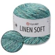 Пряжа YarnArt Linen soft, Океан №7408, 100 г 272 м- нить лен, вискоза, хлопок для вязания - изображение 1