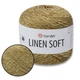 Пряжа YarnArt Linen soft, Оливка №7313, 100 г 272 м- нитка льон, віскоза, бавовна для в'язання - зображення 1