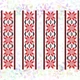 Водорастворимый флизелин с рисунком 20*30 см для вышивки "Черное и красное", Confetti - изображение 1